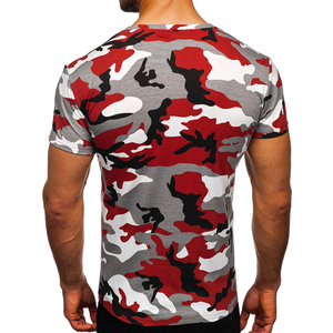 Mens <b>Camouflage</b> Print Tee Shirt Streetwear Oversized Cotton Casual Loose Fit Short Sleeve Summer Top - Product Image 5