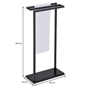 Porte-manteau et porte-serviettes moderne en fer peint mat, meuble de salon, porte-vêtements et porte-habits, séchoir à serviettes efficace pour la chambre - Product Image 1