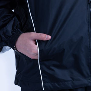 Ensemble court personnalisé en nylon froissé, coupe-vent à capuche et short, survêtement streetwear en nylon pour homme BY BS pour 2026 - Product Image 6