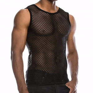 2026 New Logo Gym Sleeveless Mesh Tank Top Fitness Top Workout Muscle <b>Stringer</b> Tank Top Bodybuilding <b>Vest</b> for <b>Men</b> Mesh Top - Product Image 4