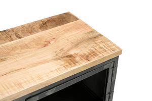 Mueble de TV Antiguo de Hierro/WD con Puerta de Vidrio, Aspecto Elegante, Muebles para el Hogar - Product Image 4