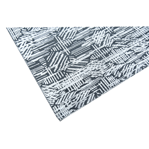 Tapis en laine fait main, motif géométrique abstrait moderne, tapis noué à la main pour salon - Product Image 4