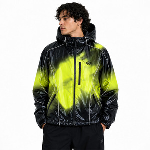 Thermochromic Streetwear Top Heat Reactive Water Reactive Lightweight Windbreaker Waterproof <b>Running</b> <b>jacket</b> for <b>men</b> OEM Supplier - Product Image 1