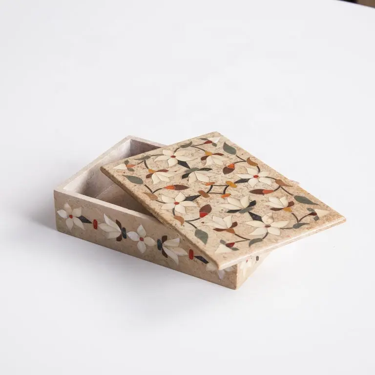 Luxury Handmade Mother Of Pearl Box With Bone Inlay Box Used For Women Jewelry Box