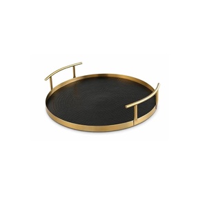 Premium Stainless Steel Round Serving <b>Tray</b> Elegant <b>Mirror</b> Finish Multipurpose Serving Platter for Home Hotel Restaurant Use - Product Image 1
