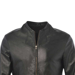 Nouvelle veste en cuir d'hiver haut de gamme pour hommes, douce, durable, de haute qualité, élégante, moderne, décontractée, avec logo sur le devant, prix abordable - Product Image 2