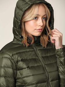 Chaqueta Bomber de alta calidad para mujer, Cazadora Bomber de alta calidad, impermeable, con capucha, 100% poliéster - Product Image 3