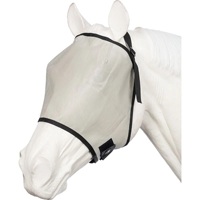 Masque anti-mouches respirant pour chevaux, protection intégrale du visage, en maille, avec oreilles et long nez, pour la course et l'extérieur, vente en gros, fabricant