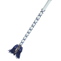 Masse de tambour-major sur mesure de haute qualité en cuivre et acier inoxydable, avec logo couleur personnalisé, votre nom et volutes supérieures et inférieures