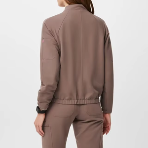 New Customized Unisex Medical <b>Scrubs</b> Sets Polyester Knitted <b>Scrub</b> Uniforms Needle Detection Seamless Fusing for Hospital Use - Product Image 3