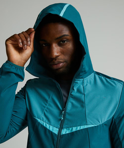 Vente flash : Ensemble de survêtement coupe-vent deux pièces pour homme, léger, en nylon, à capuche et avec cordon de serrage, idéal pour l'automne - Product Image 5