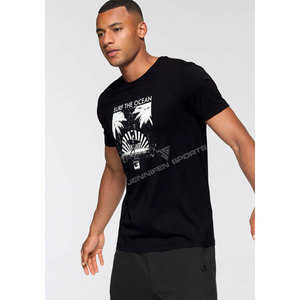 T-shirt pour homme en coton 100% personnalisé, impression numérique, décontracté, manches courtes, séchage rapide, léger, respirant, vente en gros - Product Image 4