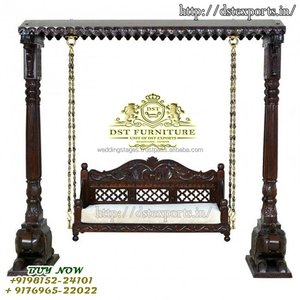 Columpio Jhoola Moderno para Interiores con Base de Elefante, Madera de Primera Calidad, Columpio Jhula para Interiores y Exteriores, Decoración para el Hogar en EE. UU. - Product Image 2