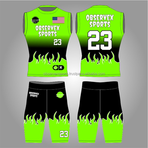 Tenue de football américain 7v7 personnalisée, nouveau design par sublimation, ajustement parfait, ensemble de maillots de compression 7 sur 7 pour l'entraînement - Product Image 1