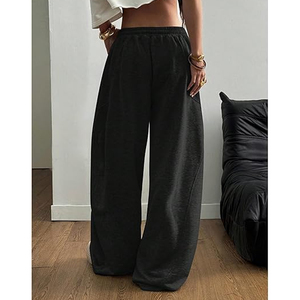 Pantalon de survêtement large pour homme Haody, style hip-hop, en tissu peigné épais, imperméable, respirant, écologique, avec taille élastique et cordon de serrage - Product Image 3