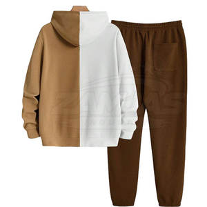 Survêtements en molleton de haute qualité, survêtements personnalisés avec logo, survêtements à capuche en coton pour hommes, ensembles en molleton pour hommes - Product Image 2