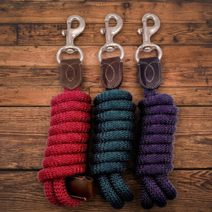 เชือกไนลอนสำหรับม้าแบบทนทานสูง พร้อมหนังแท้จากอินเดีย หัวเกี่ยวแบบ Bull Snap Hooks แข็งแรง ทนทาน รับผลิตตามแบบ OEM ODM - Product Image 6