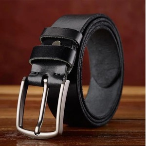 Ceintures tressées en cuir vintage pour hommes avec boucle en cuivre 2025 – Logo personnalisé, marron, décontractées, écologiques, pour hommes, vente en gros, OEM - Product Image 5