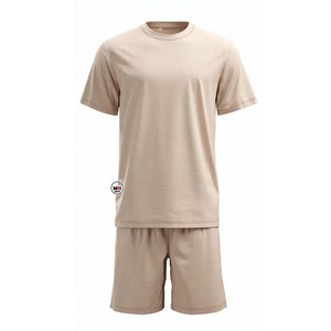 Mens Maroon <b>T</b>-<b>Shirt</b> And Shorts Set Solid Color Sportswear Casual Wear Wholesale Custom Summer Cotton Jogging Sportswear Gym Yoga - Product Image 6