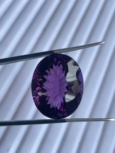 Ametyste ovale de qualité supérieure, pierre précieuse naturelle, quartz violet facetté pour fournitures de bijoux artisanaux - Product Image 5