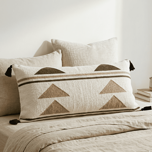 Tassel Kilim Lumbar 30x50 Pillow <b>Cover</b> Moroccan Artisan Handwoven Triangle Pattern Kilim <b>Throw</b> Pillow <b>Covers</b> from Direct Factory - Product Image 1