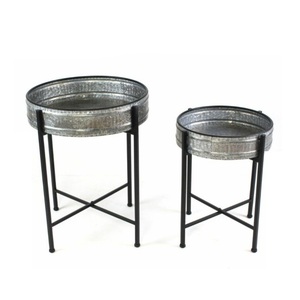 Macetero Galvanizado de Primera Calidad para Hogar, Hotel, Oficina, Jardín, Juego de 2 Maceteros Galvanizados para Decoración de Suelos y Uso en Jardín - Product Image 3