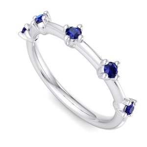 Anillo Apilable Minimalista de Oro Rosa de Lujo con Corte Brillante Cultivado en Laboratorio, Chapado en Oro con Certificación IGI, de Alto Brillo para Mujer - Product Image 2