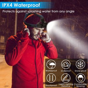 Lampada Frontale LED Ricaricabile 100000LM IP44 Impermeabile con 7 Modalità di Illuminazione, Rotante, per Escursionismo, Soccorso e Campeggio - Product Image 4