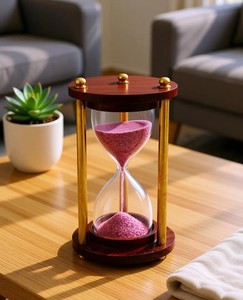 Reloj de Arena de Madera, Temporizador Decorativo con Marco de Madera, Decoración Vintage para Escritorio, Regalo para el Hogar u Oficina - Product Image 6