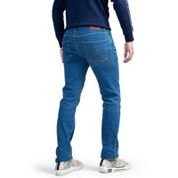 Jeans en denim coupe droite de qualité supérieure, streetwear, respirant, en coton extensible personnalisé, fabricant de vêtements OEM, marque privée