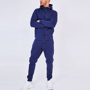 Survêtements en molleton pour hommes à manches longues personnalisés avec poche sur la manche, survêtements respirants surdimensionnés - Product Image 1
