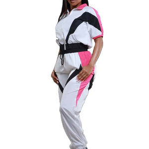 Conjunto de Pantalones Cortos y Chaqueta Cortavientos de Nailon Ligero, Personalizado al por Mayor, a la Moda, Talla Grande, para Mujer, 2 Piezas - Product Image 2