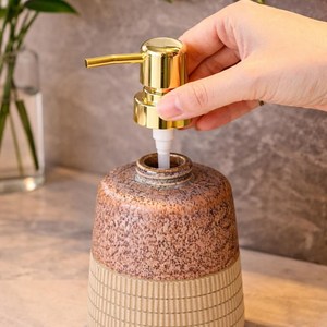 Juego de Accesorios de Baño Vintage de 4 Piezas, Decoración de Baño de Cerámica, Dispensador de Jabón, Portacepillos de Dientes, Vaso y Jabonera - Product Image 3