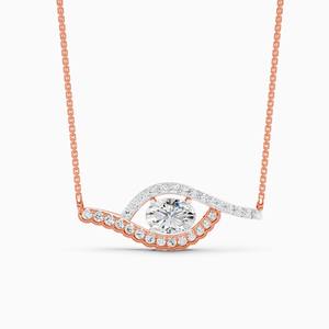 จี้เพชรเพาะเลี้ยง Celeste Eye Lab พร้อมเพชร 1.10 กะรัต ในทองคำ 9K สีเหลือง สีขาว และสีโรสโกลด์ - Product Image 1