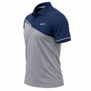 เสื้อยืดแขนสั้นผู้ชาย BFIT ลายพิมพ์บล็อกสี ผ้าถัก ระบายอากาศ แห้งเร็ว ดีไซน์ลำลอง พิมพ์โลโก้ด้านหน้าด้วยเทคนิค Heat-Transfer - Product Image 5