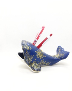 Baleine en papier mâché fabriquée à partir de papier recyclé, matériaux écologiques, réalisée à la main par des artisans thaïlandais expérimentés - Product Image 3
