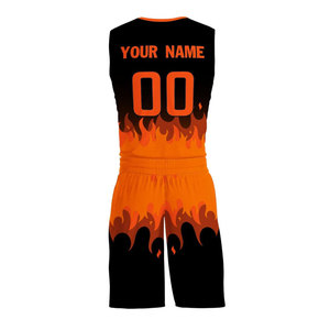 Sublimation Basketball Uniforms <b>Set</b> High Quality Jersey, Shorts Professional Team Sports Wear OEM Design Basketball Uniforms <b>Set</b> - Product Image 5