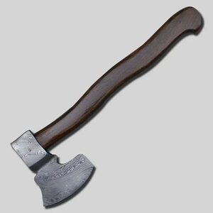 Multi-Purpose Damascus Steel <b>Axe</b> Head with Ash <b>Wood</b> Handle DIY Survival <b>Axe</b> - Product Image 2