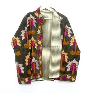 Chaqueta de invierno bordada a mano, la más vendida, para mujer, acolchada, ecológica, resistente al viento, 100% algodón, talla única - Product Image 6