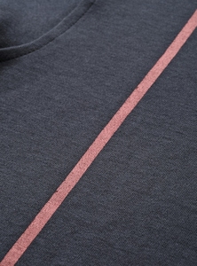 Sudadera de Cuello Redondo Azul Oscuro para Hombre, Corte Regular, Tejida, 100% Algodón, Informal, Diseño de Color Sólido para Otoño - Product Image 6