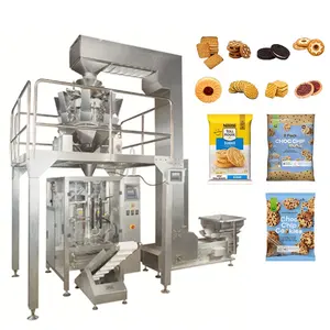 High Quality Stable Performance Multi Head Electronic Weigher Biscuits Crackers Cookies Snack Pouch Bag Vertical Packing Machine