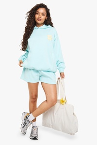 Ensemble de survêtement personnalisé DTF pour femme, en polyester et coton, style streetwear décontracté, impression personnalisée, OEM, ensemble deux pièces assorti pour la détente - Product Image 5