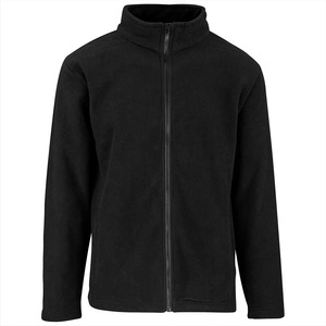 Men's Customizable Waterproof Breathable 100% Polyester Fleece Jacket with Hood and Zip-Up Collar for Winter - Product Image 1