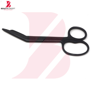 Ciseaux manuels en acier inoxydable de 5,5 pouces pour pansements, bleus, réutilisables, à bout arrondi, autoclavables, pour premiers secours et chirurgie - Product Image 6