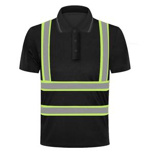 เสื้อโปโลผ้าฝ้าย 100% สำหรับผู้ชาย แบบสะท้อนแสง LED สีและโลโก้สั่งทำได้ตามต้องการ ขายส่ง สำหรับงานความปลอดภัย มองเห็นได้ชัดเจน รับผลิตแบบ OEM/ODM - Product Image 1