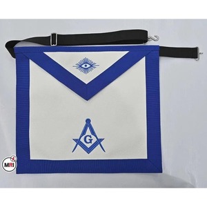ผ้ากันเปื้อน Masonic สีขาวสำหรับผู้ชาย - Product Image 1