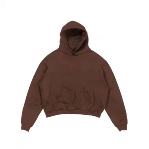 Sudadera con Capucha Personalizada para Hombre, 100% Algodón Tejido, Gruesa, Estilo Oversize, para Correr, con Hombros Caídos y Bordado 3D - Product Image 2