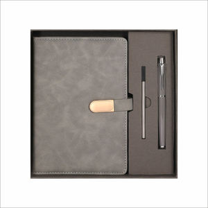 Worldwide Selling Eco-friendly Customizable Premium Quality Luxurious Hardcover PU Leather Business <b>Notebook</b> Gift <b>Set</b> India's - Product Image 1