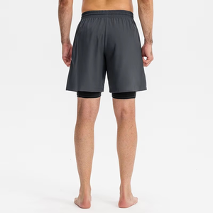Men's Gym Shorts 2 in 1 Sports Wear Gym Joggers Custom Shorts Activewear Compression Shorts for Men In Cheap Price - Product Image 3