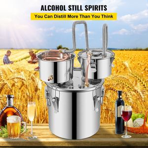 Kit per Distillazione Domestica, Distillatore in Acciaio Inox per Acqua e Alcol, Tubo in Rame, Pompa di Circolazione, Termometro Incluso - Product Image 2